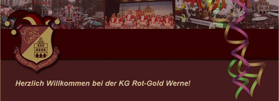 Startbild Website KG Rot Gold Werne e.V.